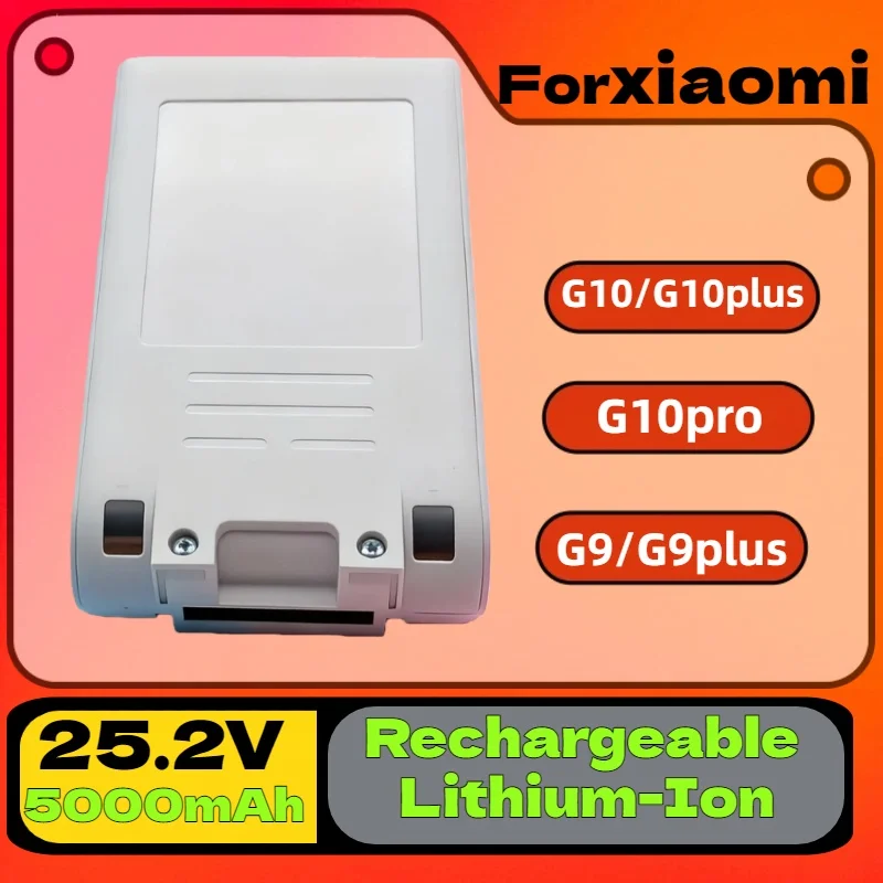 

Rechargeable Lithium-Ion Battery– 5000mAh Pack for XIAOMI G9/G10/G10pro/G10plus/G9plus Vacuum CleanerC