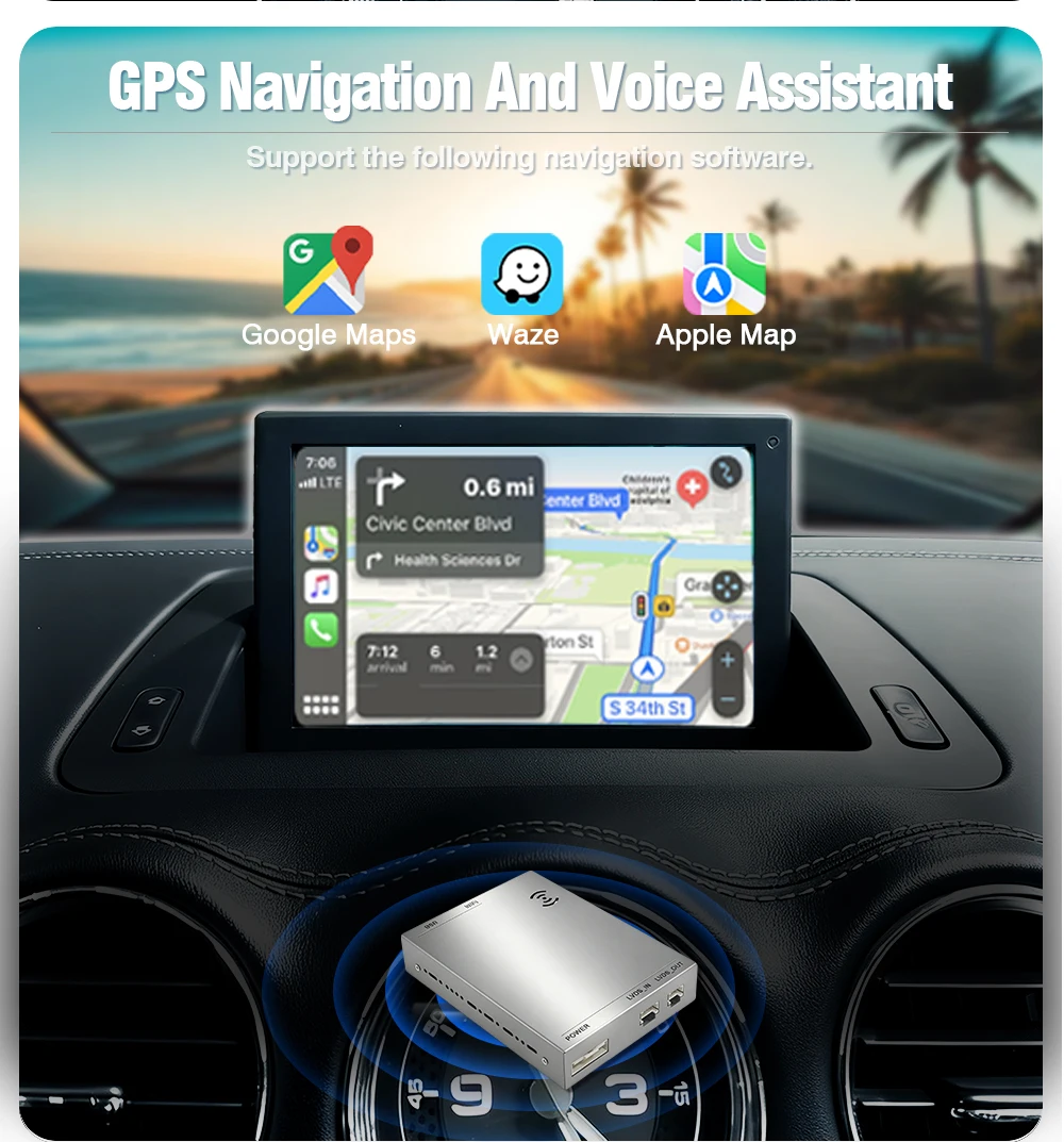AUTOTOP Kabelloses CarPlay Android Auto Interface Nachrüst-Kits für Peugeot Citroen DS RNEG NG4 RNEG2 207 308 407 3008 5008 C3 RCZ – Detail 12