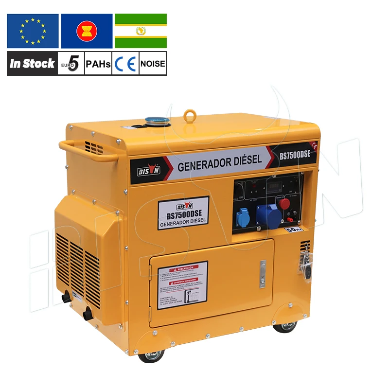 

Company Generating 6kw 7kva 8kva Single Phase Silent Generators Protective Power Plant For Homes