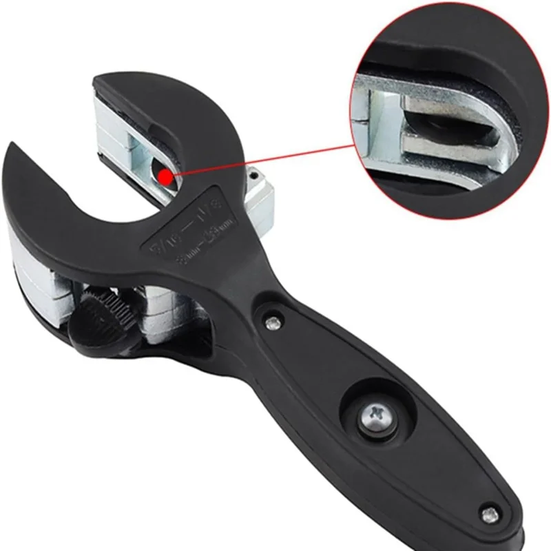 Ultra-Ratschen-Schlauchschneider, Ratschen-Kupferrohrschneider-Werkzeug, für 1/4 Zoll bis 7/8 Zoll Außendurchmesser, Ratschenrohrschneider