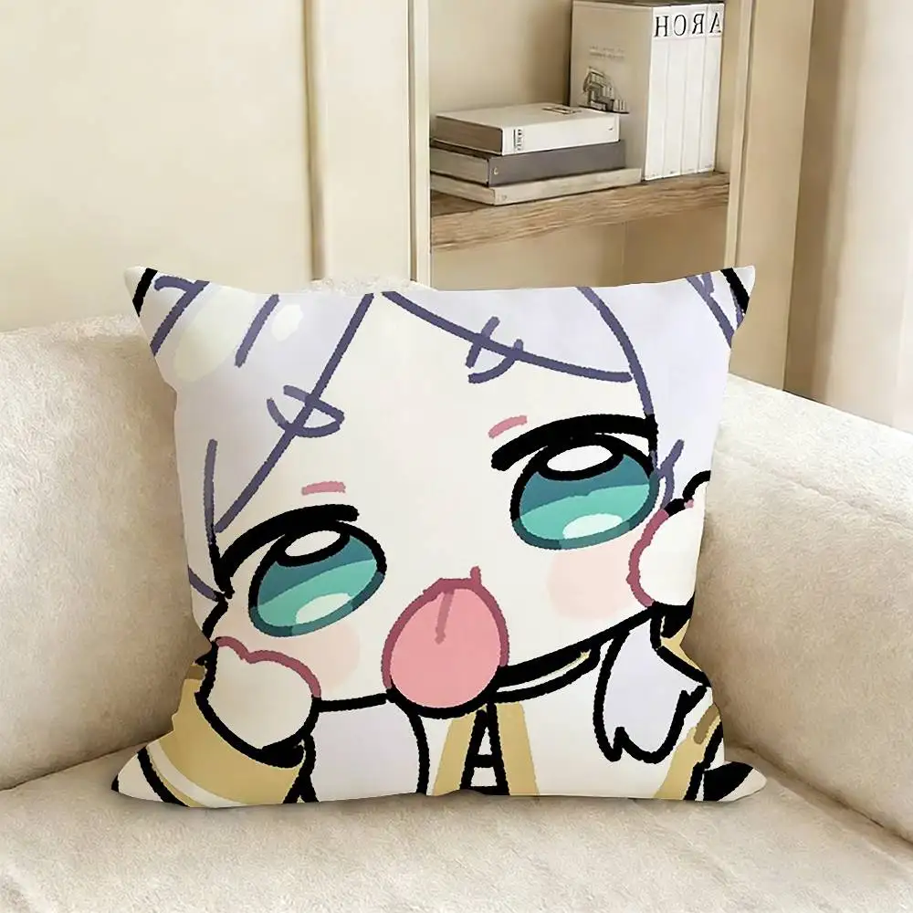 Trickcal Chibi Go G-Game Pillow Case Living Room Sofa Cushion Cover Suitable For Home Bedroom Room Decoration