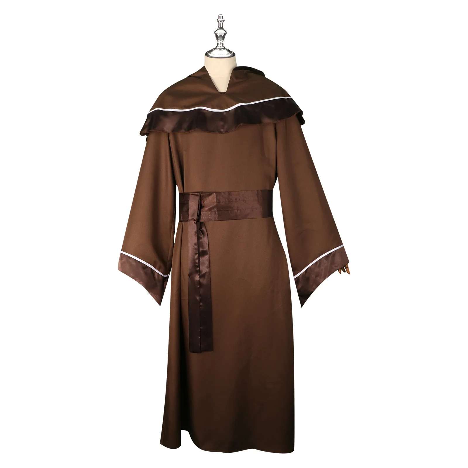 

Medieval Vampire Cosplay Costume For Men Wizard Godfather Long Robe Outfit Adult Role Play Carnival Party Costumes