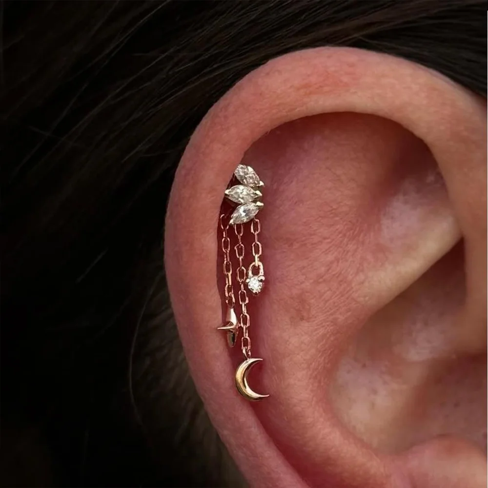 Aide Tassel Charms DIY Opal Pendant For Earrings Necklace Women Girls 925 Sterling Silver Exquisite Zircon Jewelry Accessories view 5