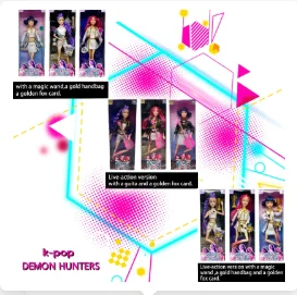 -2025K-POP شخصية الشيطان هنتر؛ دمية الشيطان القاتل روميميرازوي؛ هدية للأطفال؛ لعبة تزيين سطح المكتب+*/-