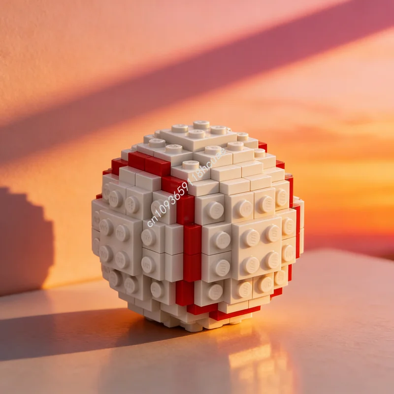 122pcs MOC Baseball Model Building Blocks Construction Festival Gifts Toy DIY Education Brick Birthday Creative Idea