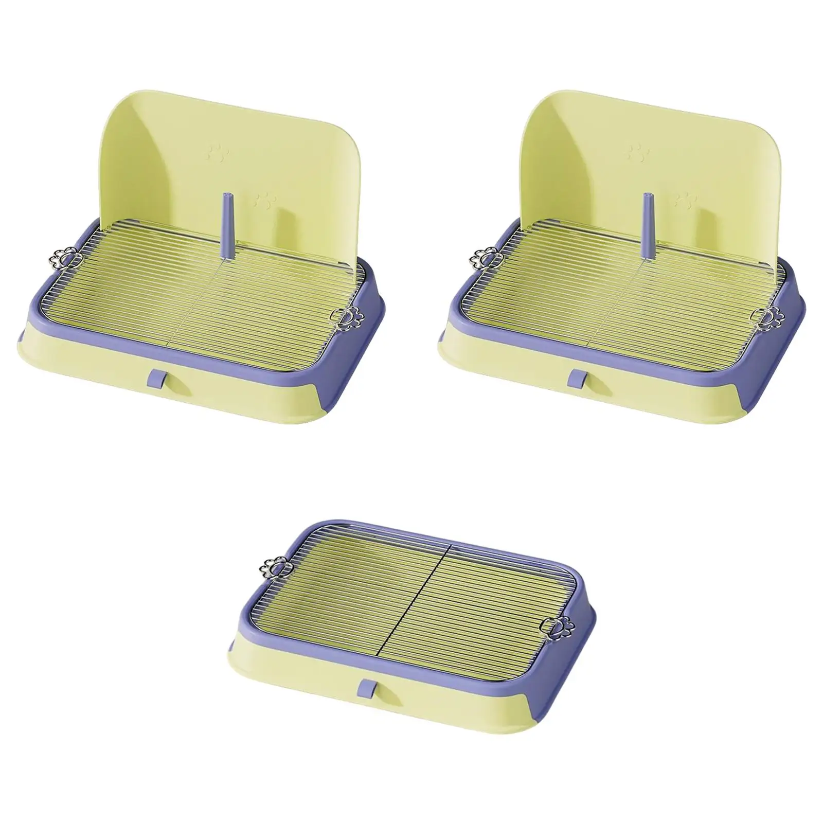 

Dog Toilet Pee Pad Holder Detachable Dog Training Pad Stainless Steel Mesh Frame for Small Animals Puppy Bunny Hamster