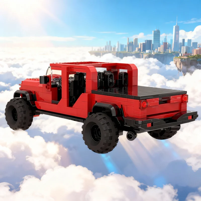 

Набор строительных блоков MOC Jeep Gladiator Mojave City Champions, 449 деталей, развивающая игрушка, идея для подарка на Рождество