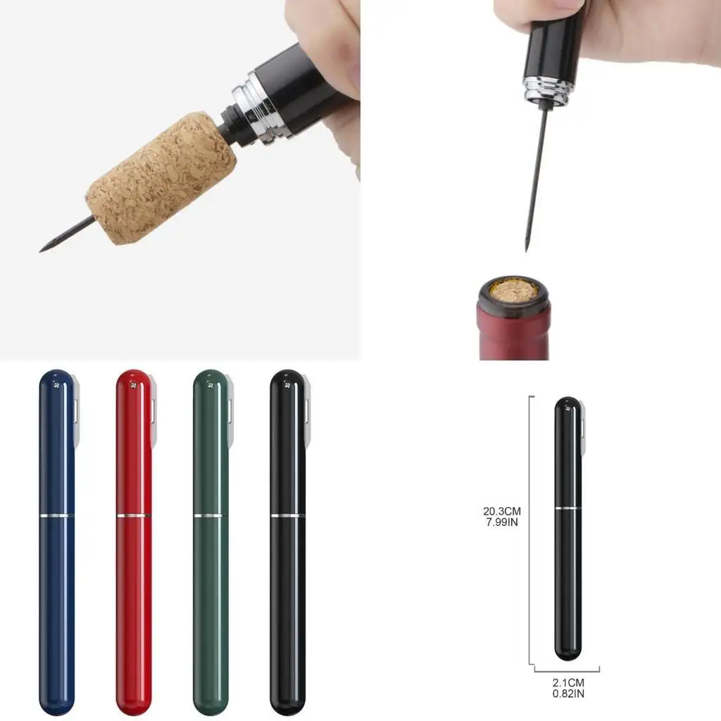 

E8BD 2 ПК Портативный воздушный насос открыт для бутылочки для бутылки с воздушным давлением насос насос с удалением пера в