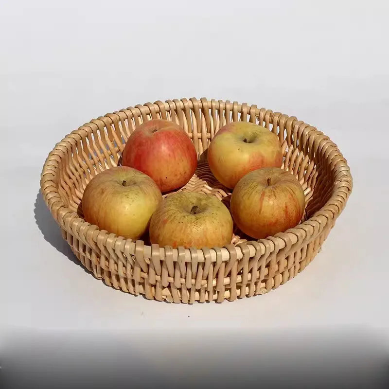 Handmade Storage Box Woven Baskets Picnic Rattan Basket Wicker Small Woven Storage Bin Handwoven Basket