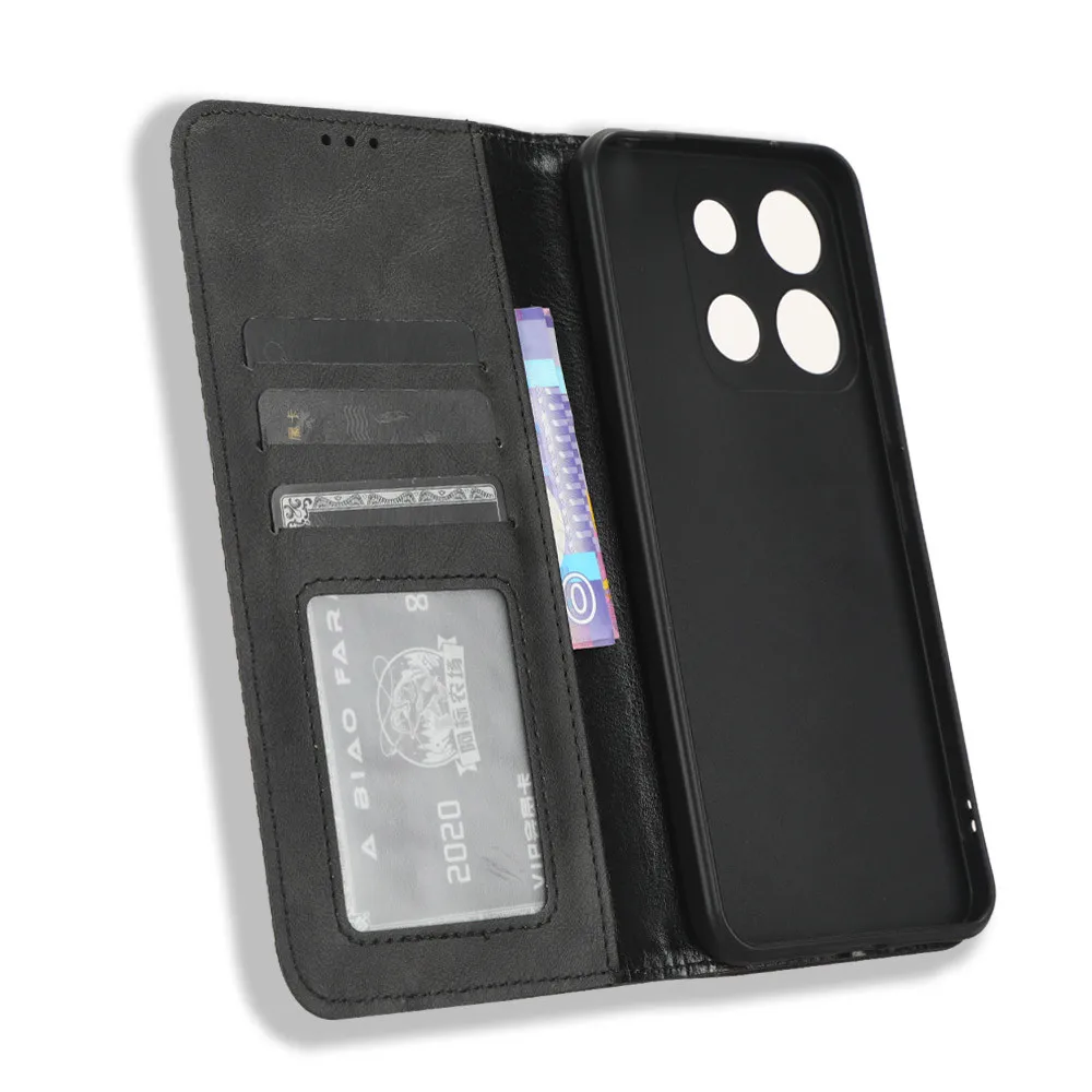 For ITEL A18 A60 P40 Case Luxury Flip PU Leather Wallet Magnetic Adsorption Case For ITEL A 18 A 60 P 40 Phone Bags