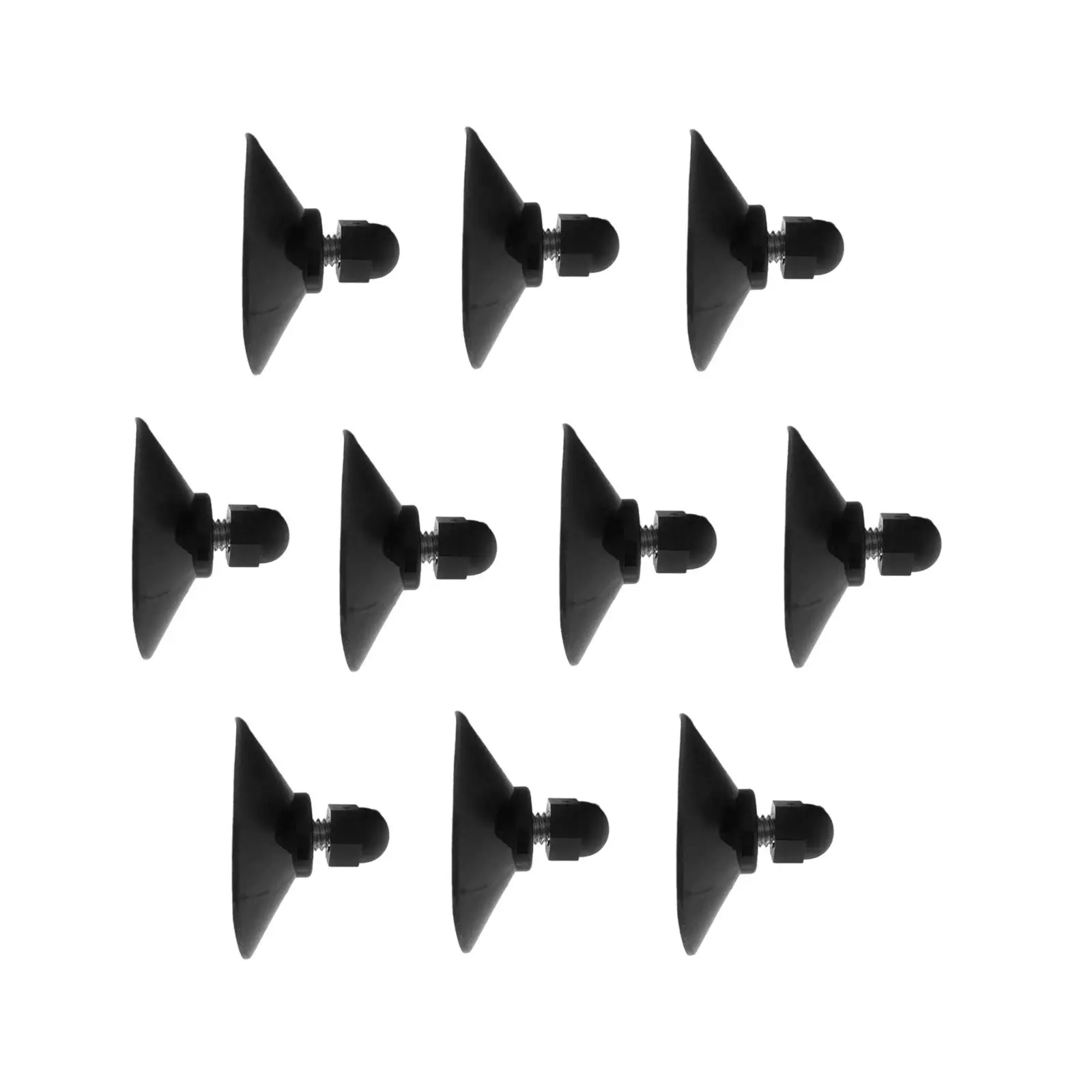 10 Pieces M6 Waterproof Easy Carrying Hanging String Lights Suction Cup with Screw Multifunction for Home Smooth Surface Mirror