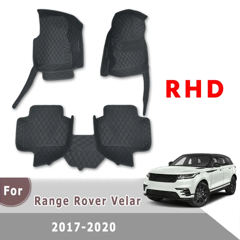 

RHD Carpets Car Floor Mats For Land Rover Range Rover Velar 2017 2018 2019 2020 2021 Auto Interiors Accessories Styling Covers