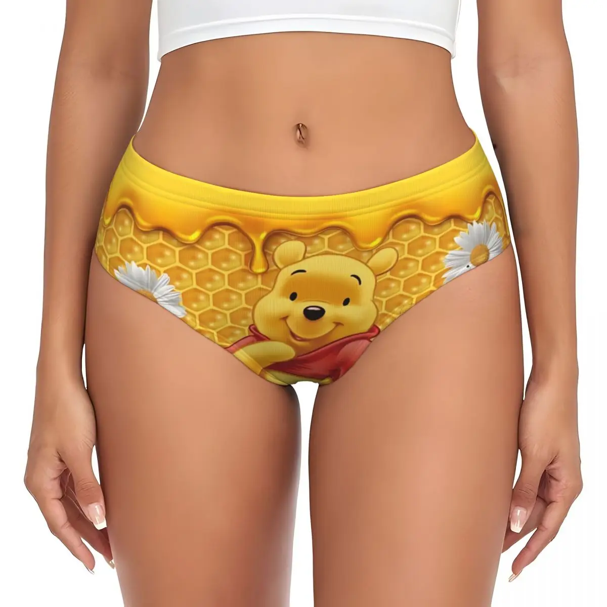 مخصص ويني ذا بوه الرسوم المتحركة الرسوم المتحركة ملخصات الملابس الداخلية النسائية مريحة تمتد سراويل الكلاسيكية