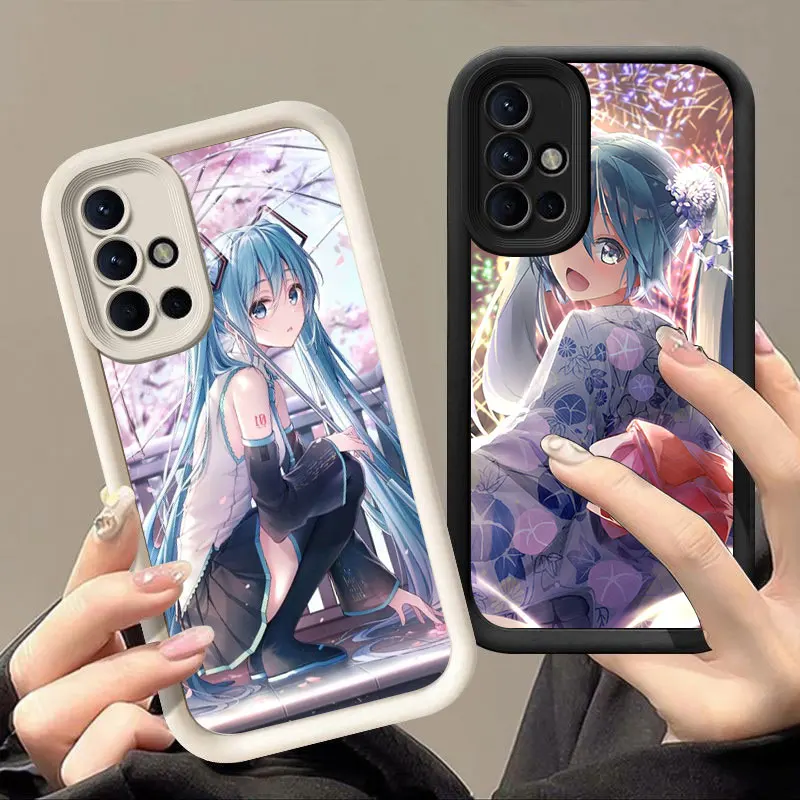 H-Hatsune M-Miku Soft Silicone Phone Case For Samsung Galaxy S20 S21 S23 FE S22 S24 Plus Ultra Note 20 Ultra