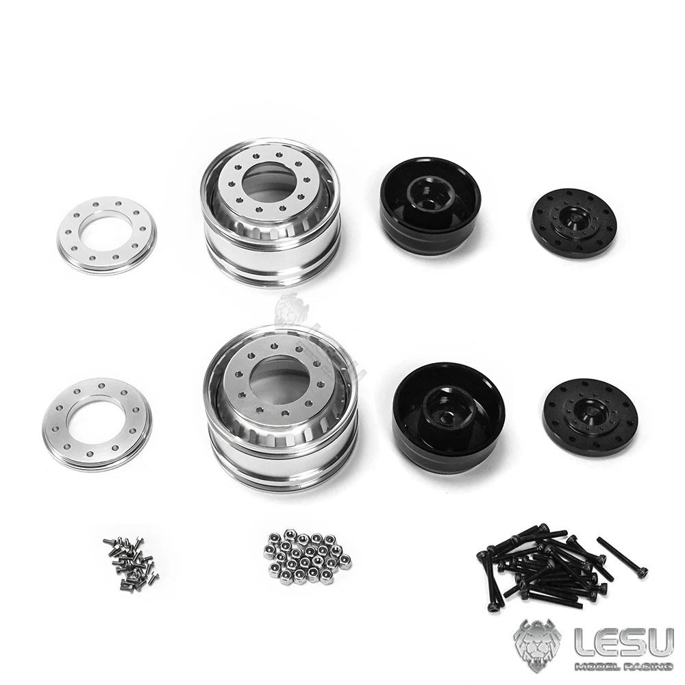 RC 1/14 LESU Wheel Hub Hexagonal Connector Version W-2018-C1 For Tamiya 1/14  Tractor Truck Lorry Tipper Model Dumper Parts