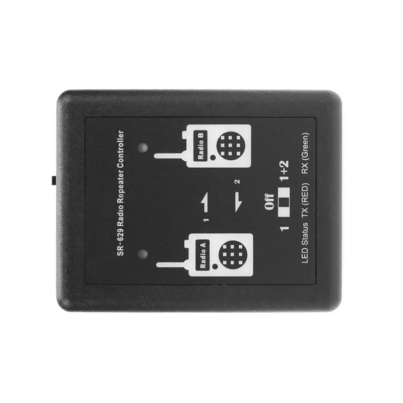 Y44A SR-629 Duplex Repeater Controller for Walkie Talkie Two Way Radio for Cross Band Relay Box with Built-in Battery