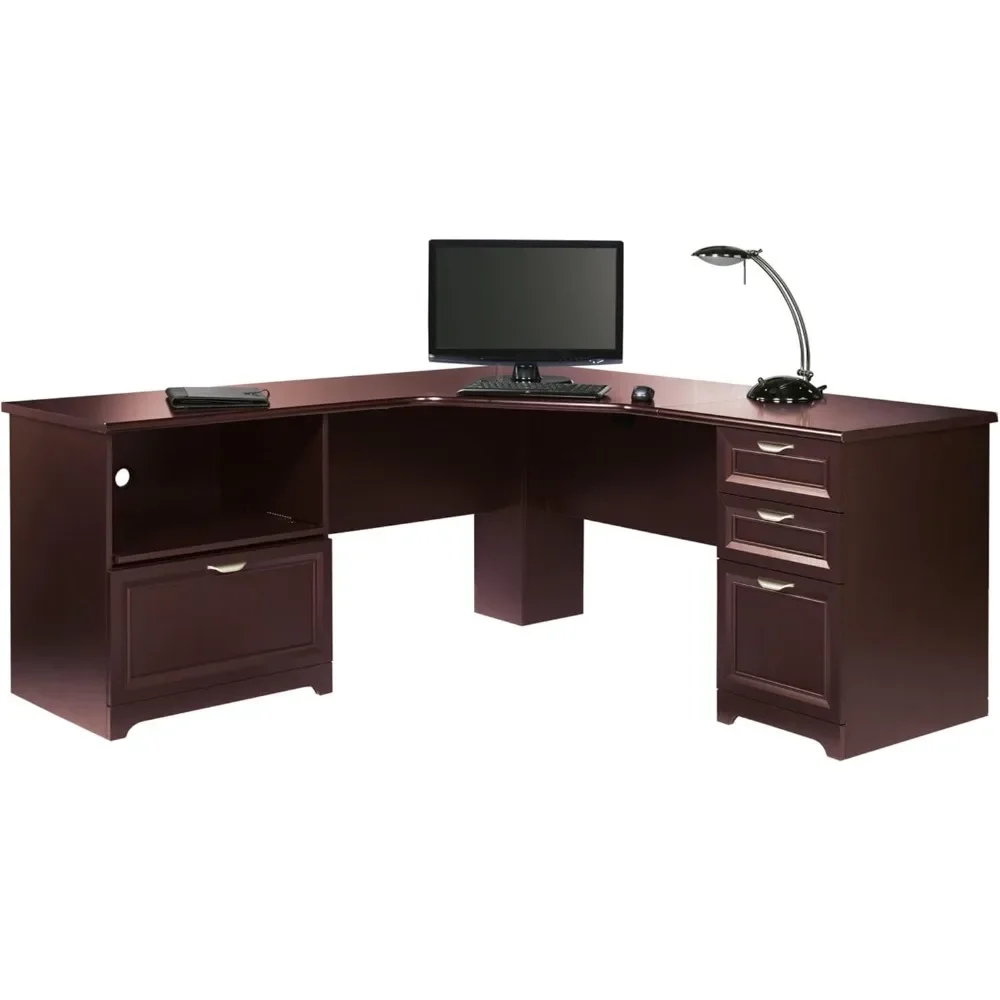 

Magellan Performance 71" W L-Shaped Corner Desk in Cherry - Stylish and Functional Workspace Furniture