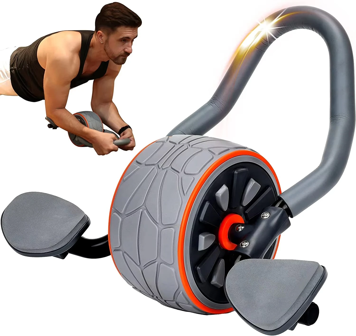 Fitness Custom Logo Multifunctional ABS Abdominal Exercise Counting AB Wheel Roller Set