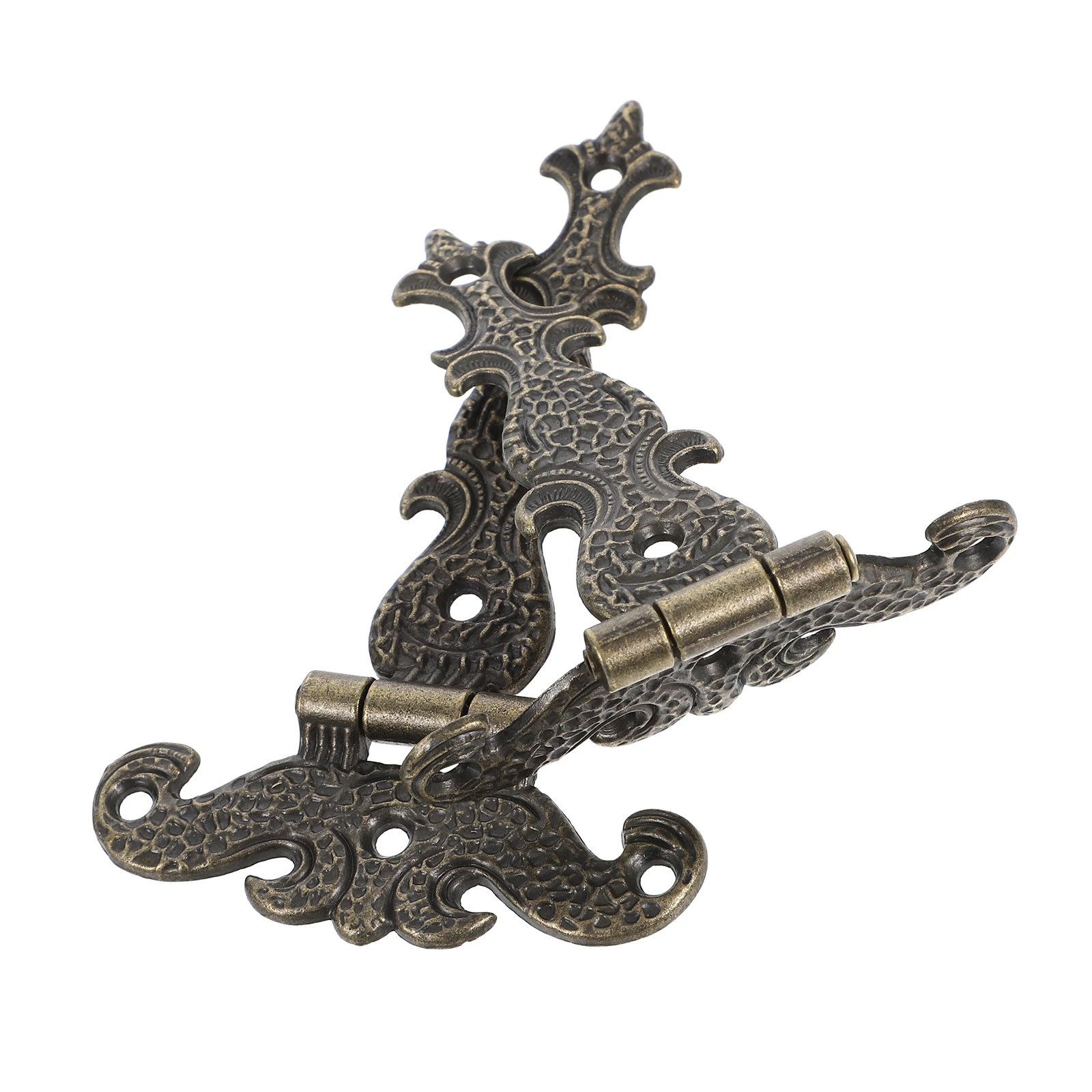 

1Set Zinc Alloy Retro Door Hinges Multi-Direction Open Durable Cabinet Wardrobe Chest Hinges Heavy Duty Gate Hinge