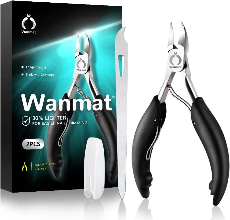 

Professional Toenail Clipper for Thick and Ingrown Nails, Stainless Steel Sharp Blades with Ergonomic Handle