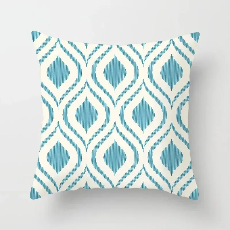 Modern Geometric Print Pillowcase Sofa Lumbar Pillowcase Mint Green Pillowcase Home Decoration Cushion Cover view 5