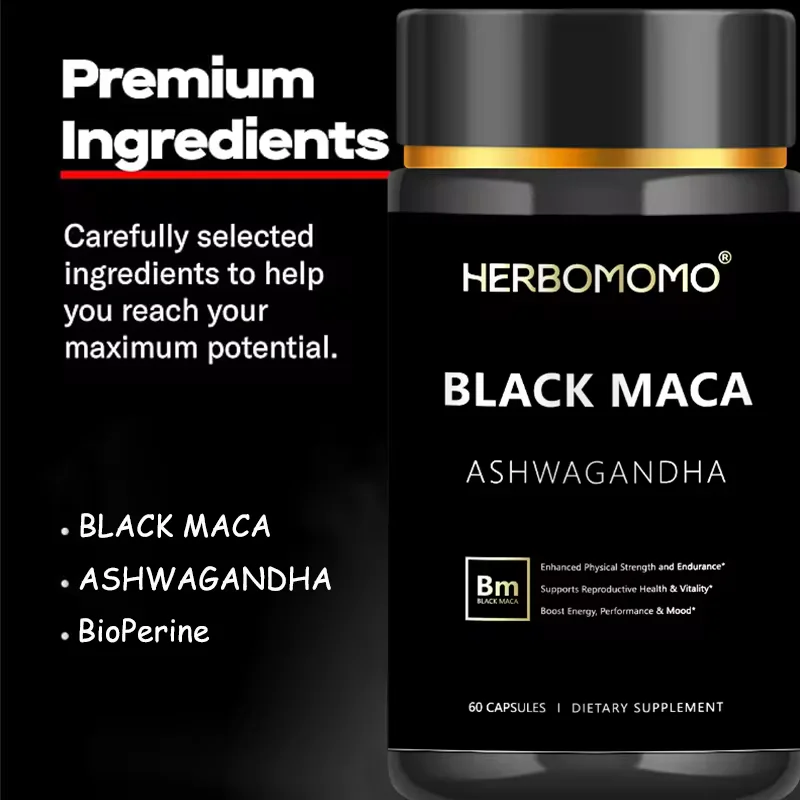 Extra Potency & High Purity - Maca Supplemental Capsules for Men & Women To Increase Energy, Mood, Endurance & Performance