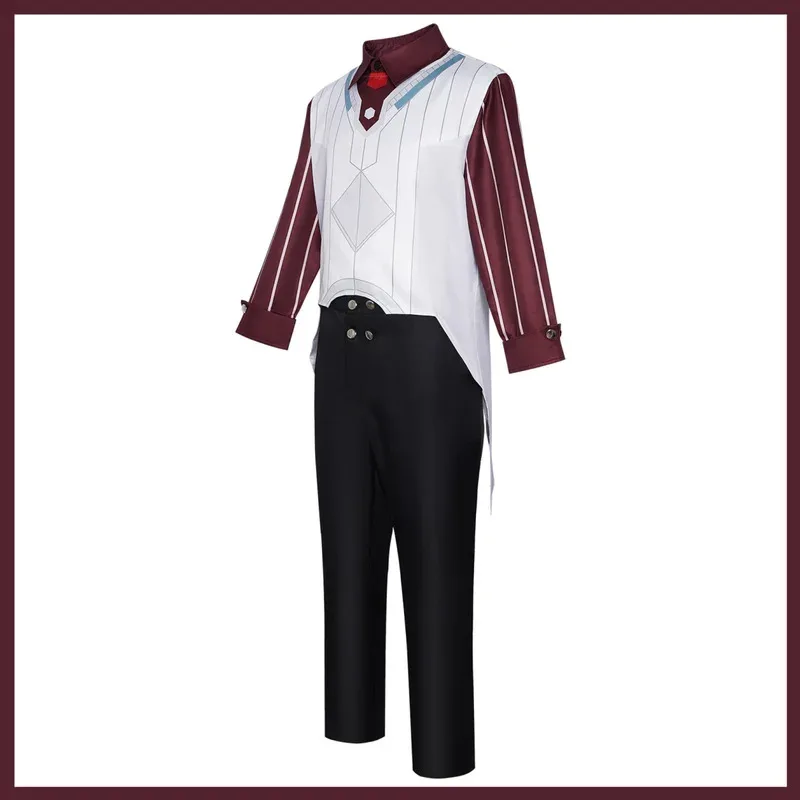 لعبة LOL Arcane الموسم 2 فيكتور أزياء تنكرية آلة هيرالد شريط قميص بلايز موحدة شعر مستعار رجل كرنفال الهالوين k;3,c'5.b;8'