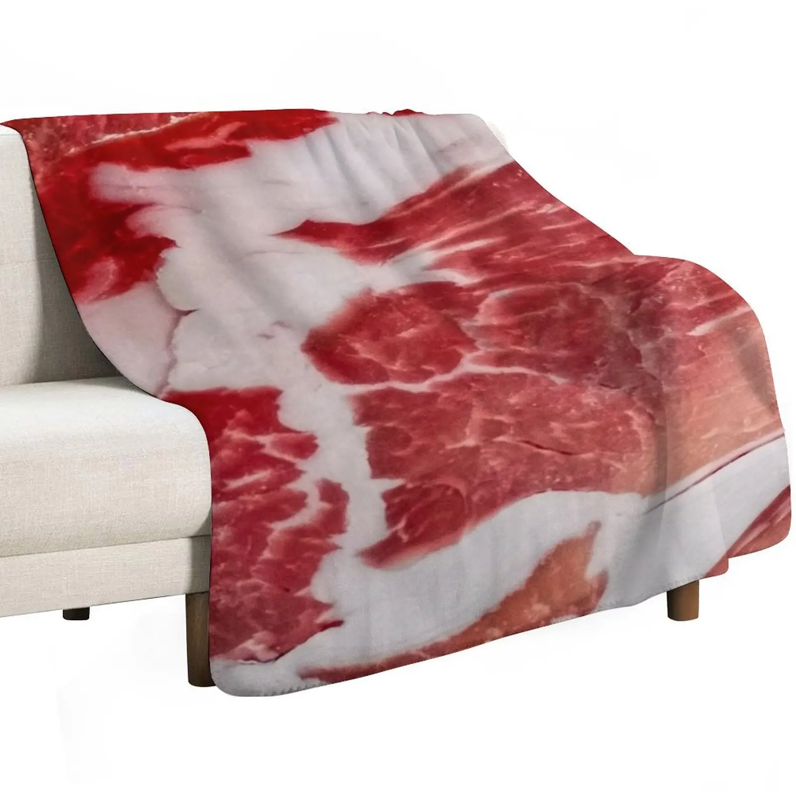 Meat Texture Closeup Throw Blanket Luxury Brand For Sofa Thin Luxury Designer Hairys Cute Thin Blankets