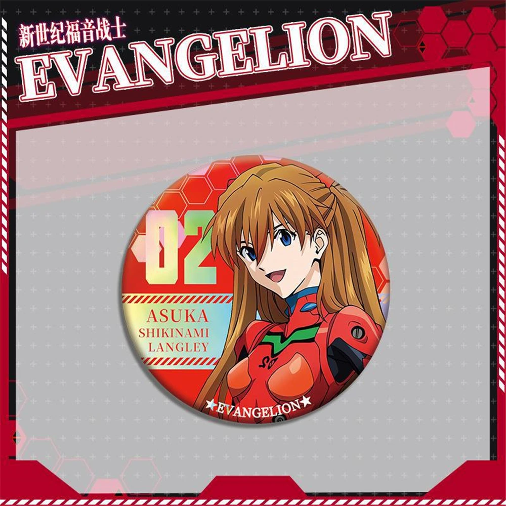 NEON SENESIS Century EVANGELION-Broche en Fer Blanc, Danemark ge de Costume de Cosplay, Accessoires d'Anime, OligAyanami Rei Balls, ari ShSilk i, éventuelles TE