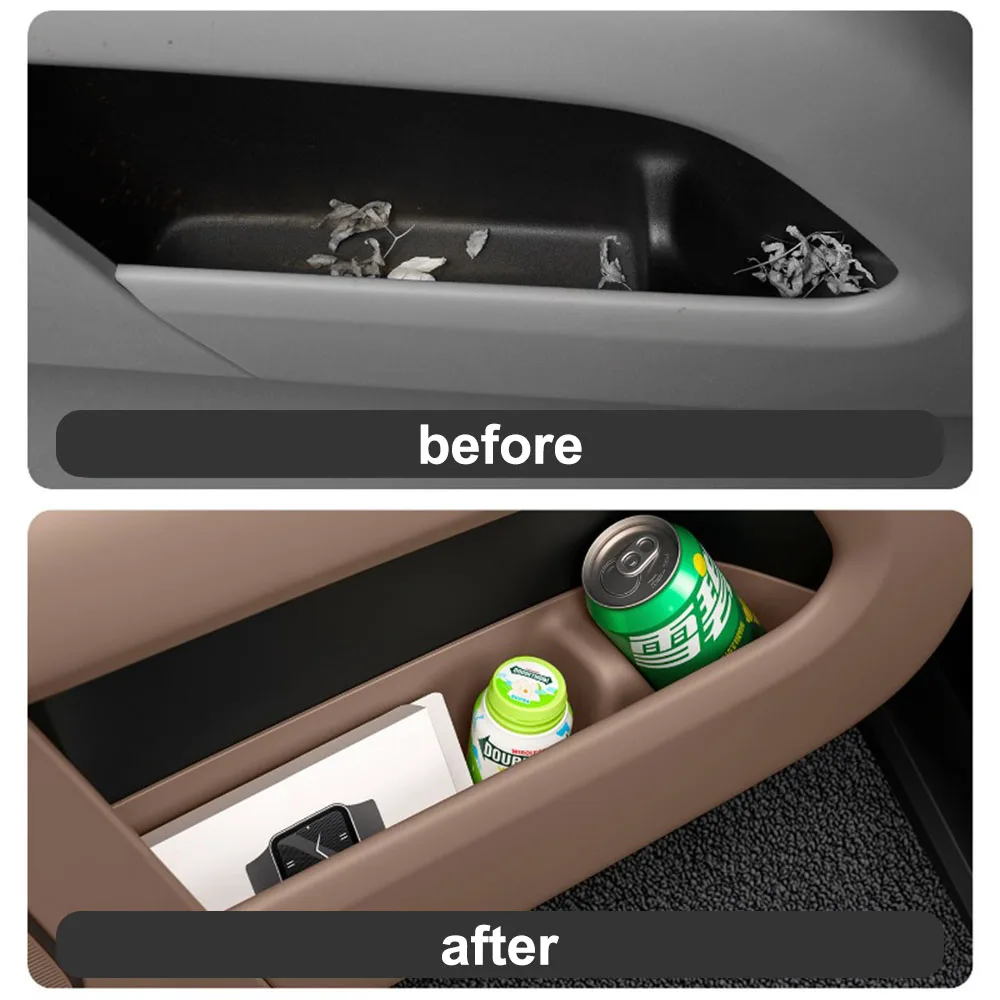 4 Pcs TPE Under Door Storage Box Automotive Modification Parts Fit For Li Lixiang i6 i8 Door Groove Protection Pad
