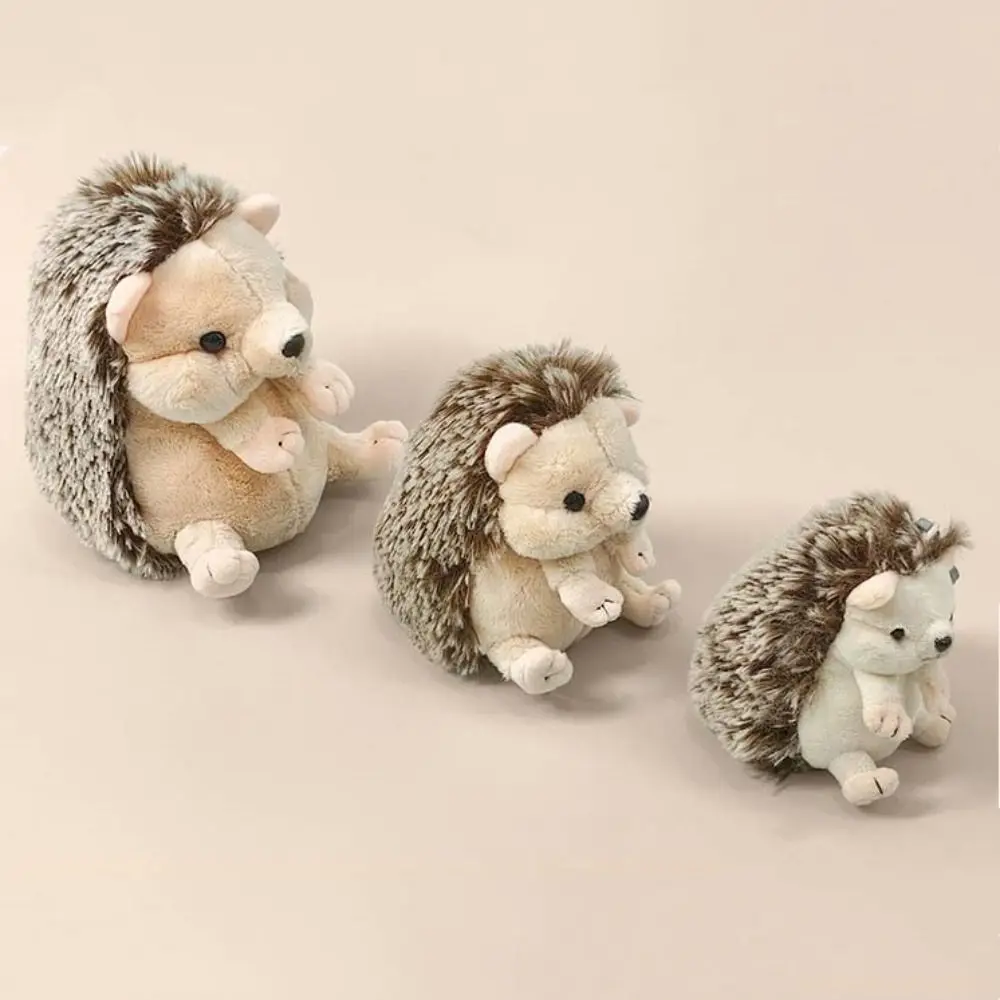Keychain Stuffed Animal Hedgehog 11/13/17/22cm Baby's Sleeping Hedgehog Room Decor Cartoon Stuffed Hedgehog Children