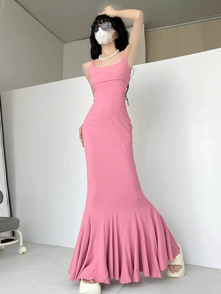 

Ele Knitted Bal Fi Tail Dr Long Strapl Gown Pure Desire Step by Step Lotus Design Summer Sexy U Ne Dr