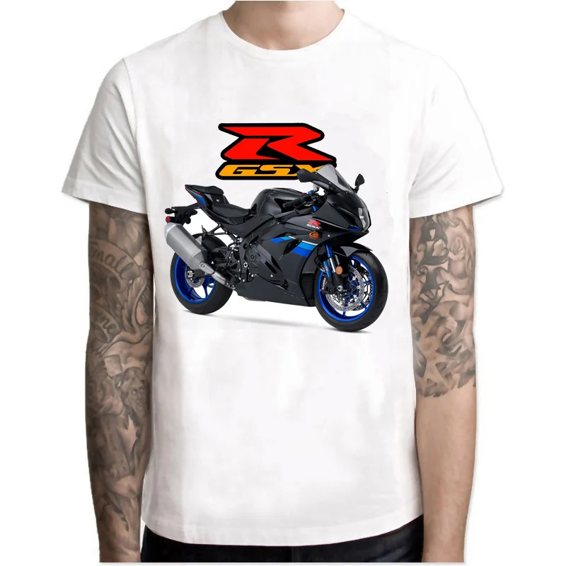 GSXR R1000 GS Adventure Motorcycle Legend T-Shirt Summer Men Short Sleeve Man White Casual T-shirt Hip Hop Boy Riding Sport Tees