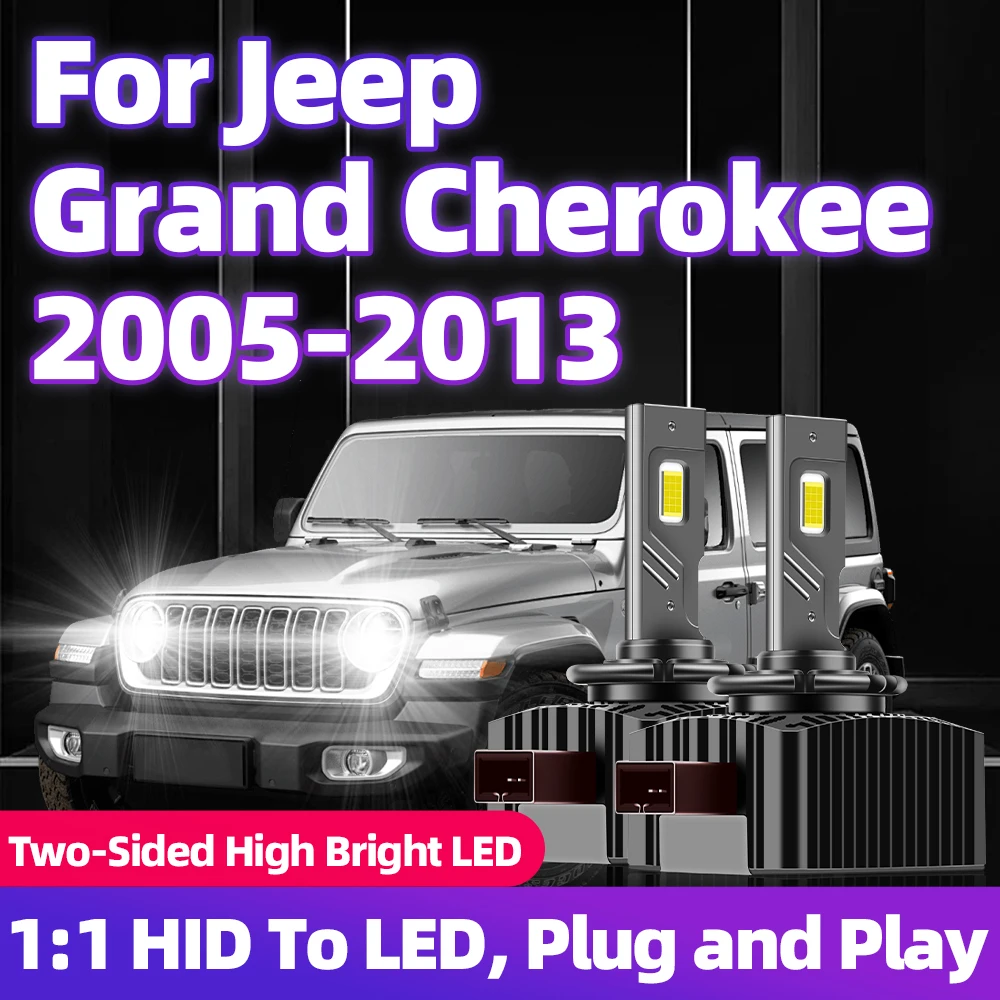 

Для Jeep Grand Cherokee 2005-2010 2011 2012 2013 D1S светодиодные фары 110 Вт 30000LM автоматические лампы двусторонняя автомобильная лампа 1:1 HID 6000K 12V