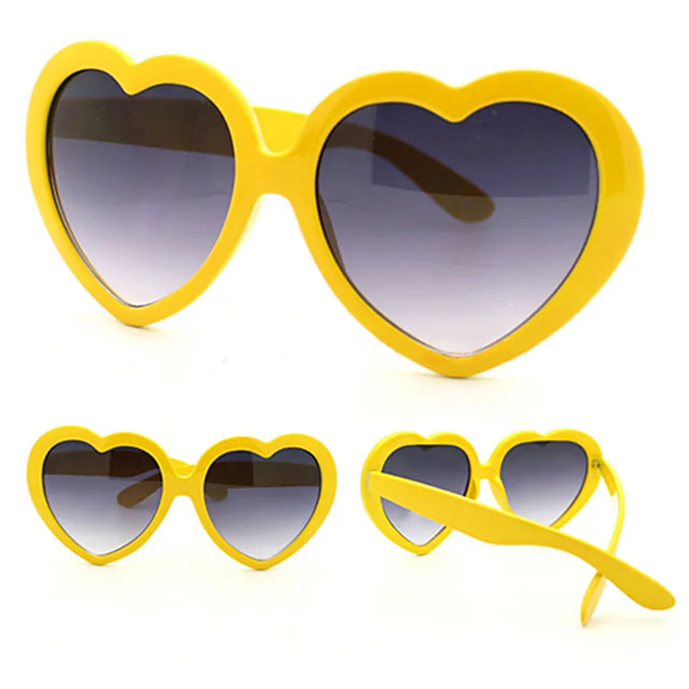 KLASSNUM Fashion Love Heart Sunglasses Women Brand Designer Vintage Sunglass Cute Sexy retro Cat Eye Sunglasses Hot Trendy