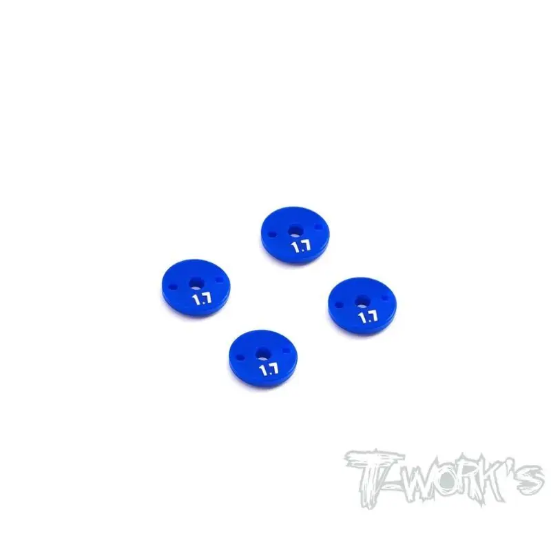 Original T Works TE-237-AE Thin Shock Pistons V2 ( Team Associated RC10 B6.3/6.2/6.1/B74.1/74 ) 4pcs. Rc Tool
