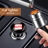 1Pcs Car Auto Interior Cigarette Lighter Power Plug Emblem Car Goods For SEAT Leon 5f Ibiza 6l 6j Leon Cushion Altea Xl Leon Mk