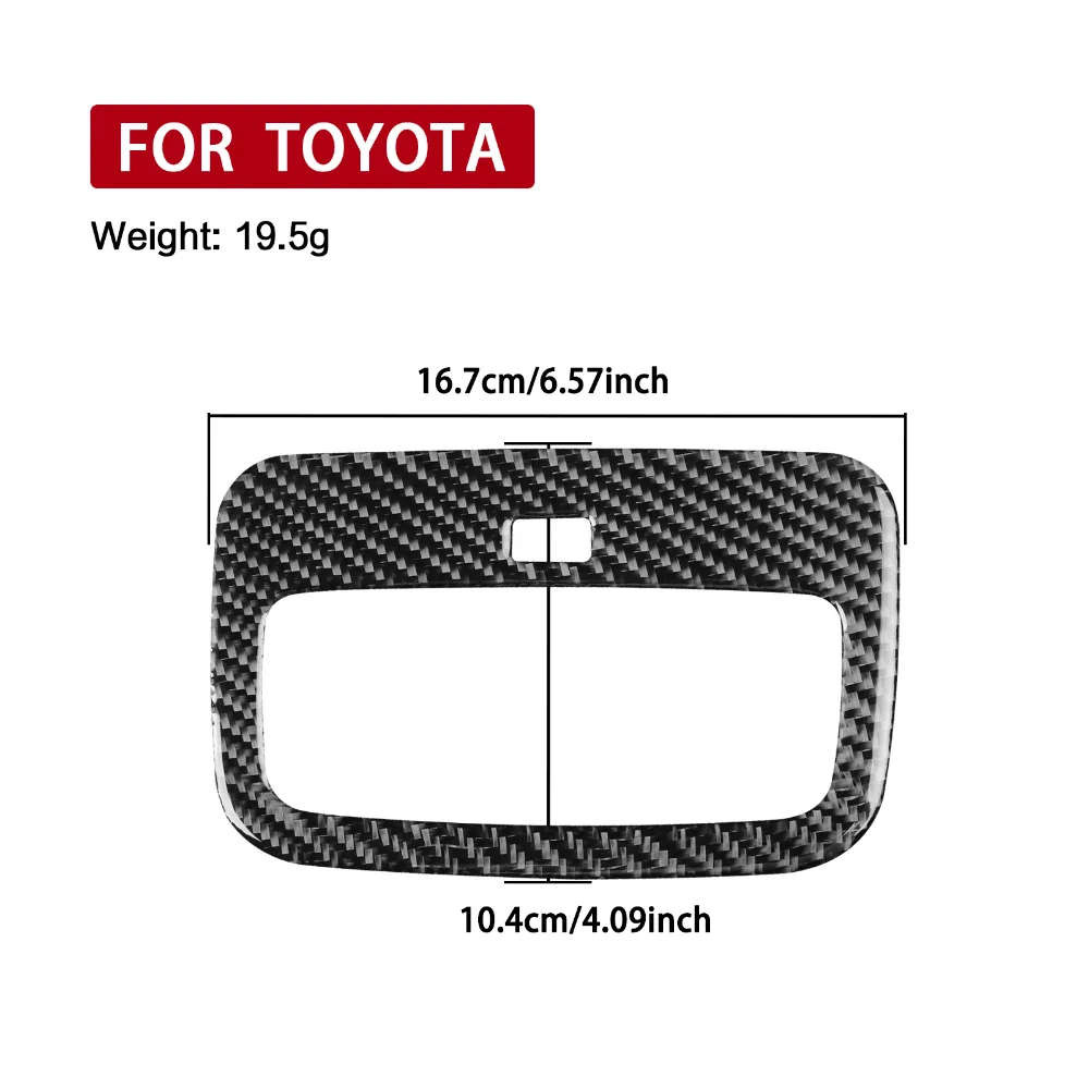 Carbon Fiber Car Reading Light Panel Sticker For Toyota Yaris 2006 2007 2008 2009 2010 2011 LHD RHD Reading Lamp Outer Trim - view 3