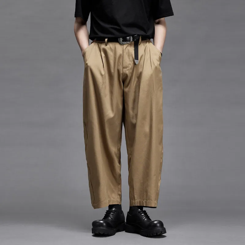 Quality Modal Spring and Summer Cool Light Drape Japanese-Style Retro Old Money Style Wide Leg Casual Loose Trousers