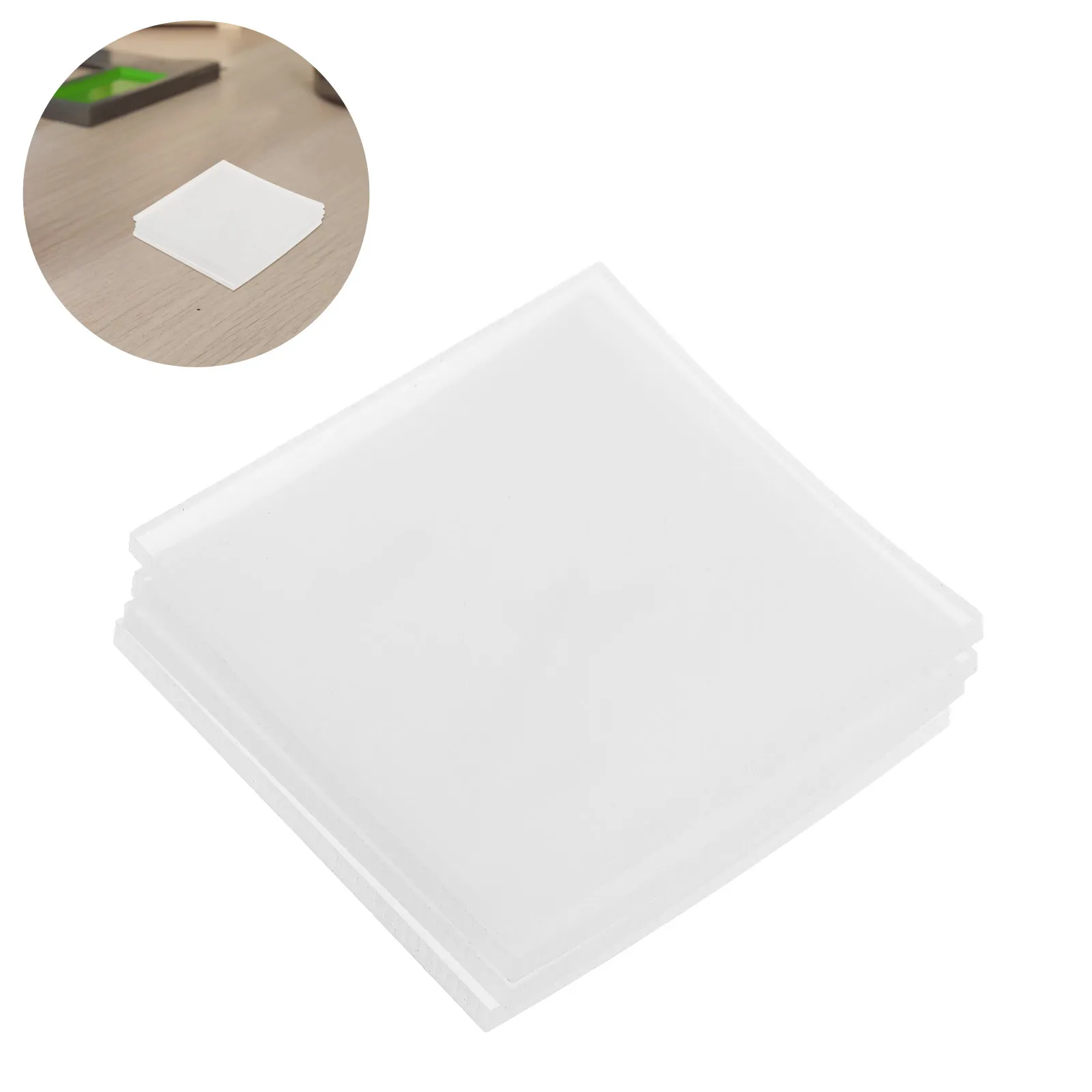 4Pcs White Silicone Vibration Isolator Pads High Temp Shock Absorbing Non-Skid Mats for Washer Dryer Furniture Compressor Home
