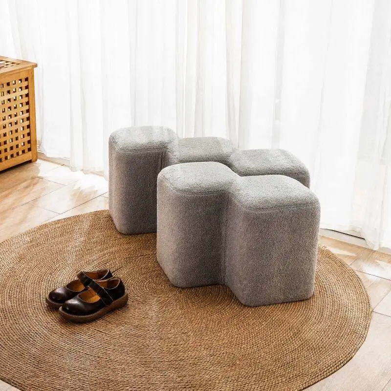 

Very simple home special-shaped Nordic living room sofa Internet celebrity square assembly seat