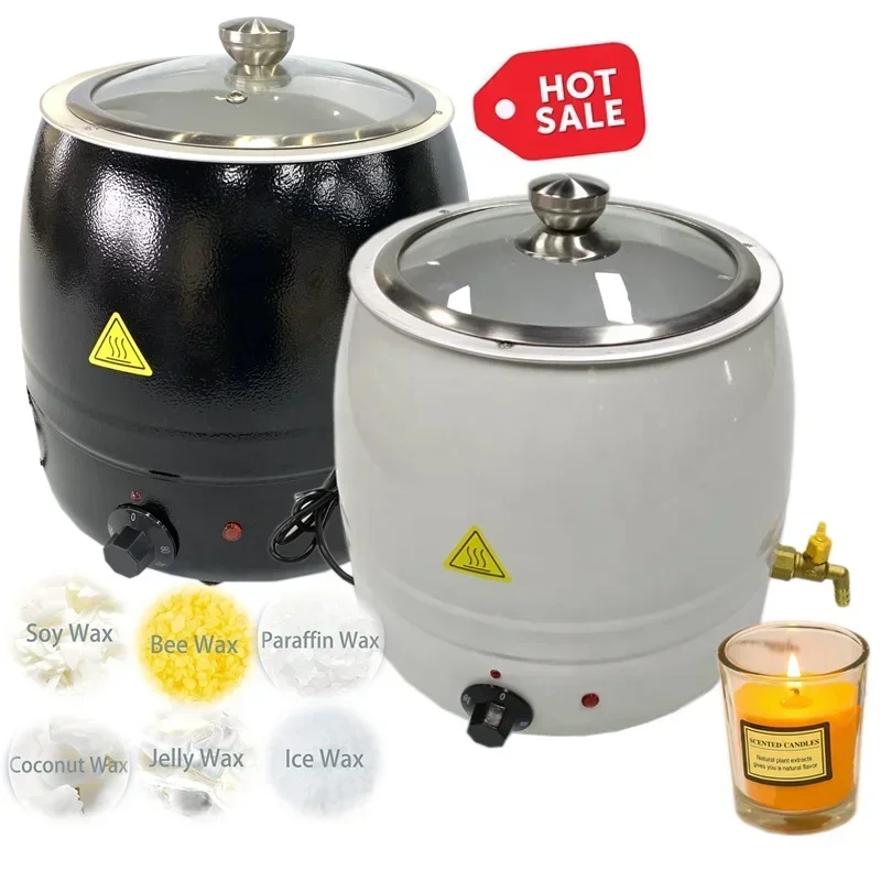 

Black Color Large Size Stainless Steel Candle Making Kit Machine Electric Melting Candle Wax Melter