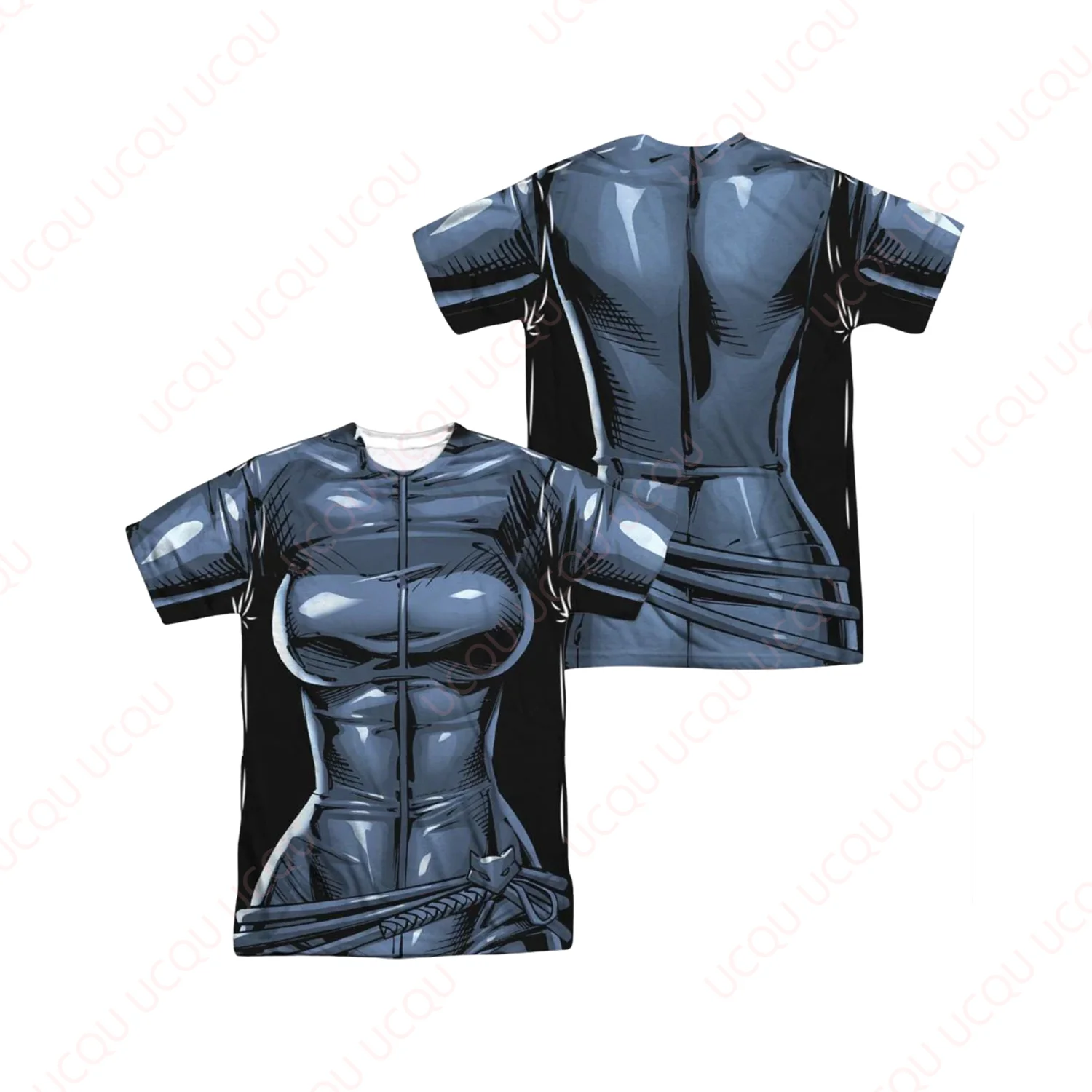 

3D Printed Cosplay Catwoman Uniform T-shirt Outdoor Equipe Unisex Summer Rider Breathable Motorcycle T-shirt Fashion Cool Gift