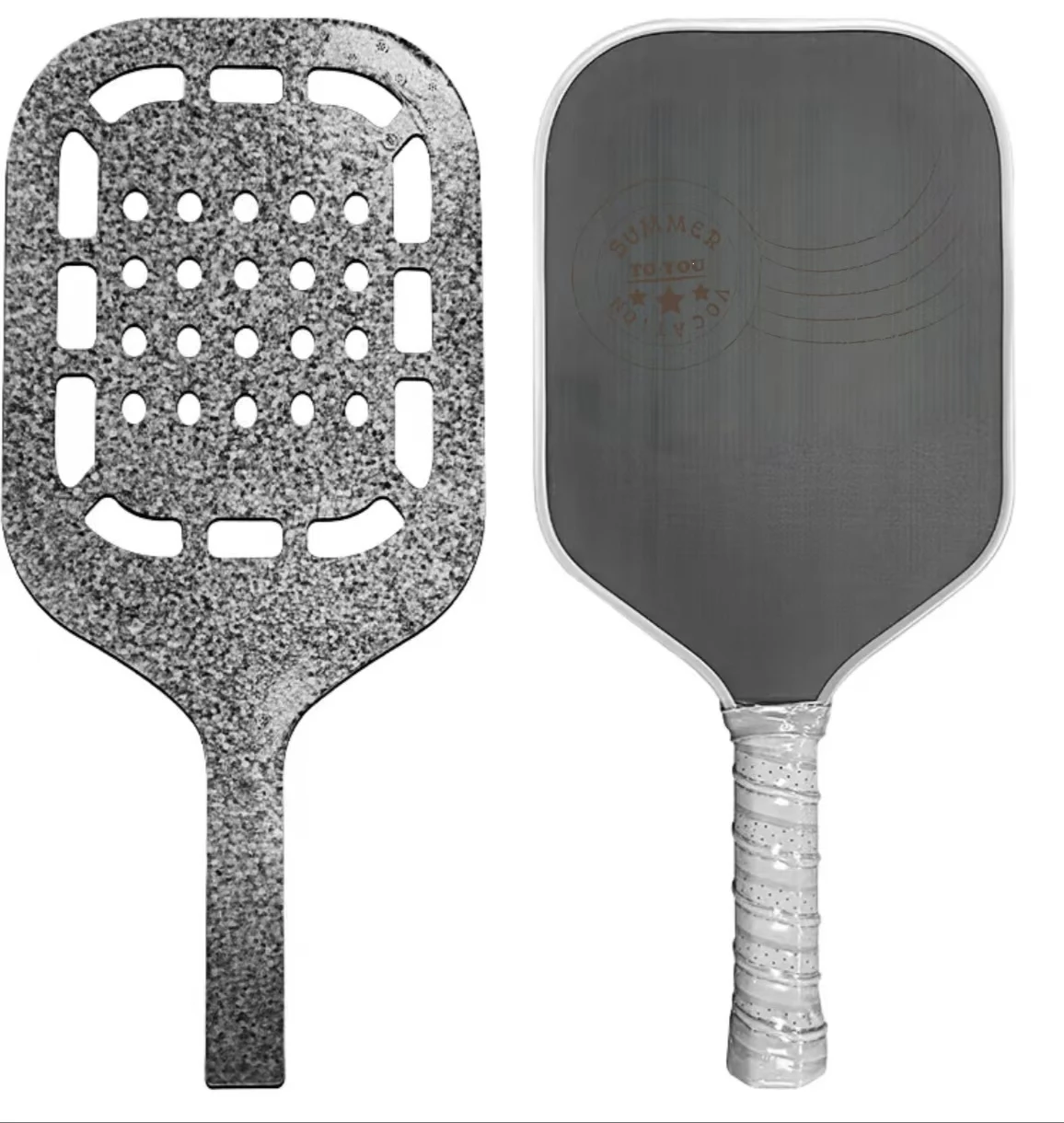 Customized version Pickball Paddle EVA Foam Fill GEN3 GEN4 Core Thermoformed Toray T700 Carbon Fiber Pickball Paddle