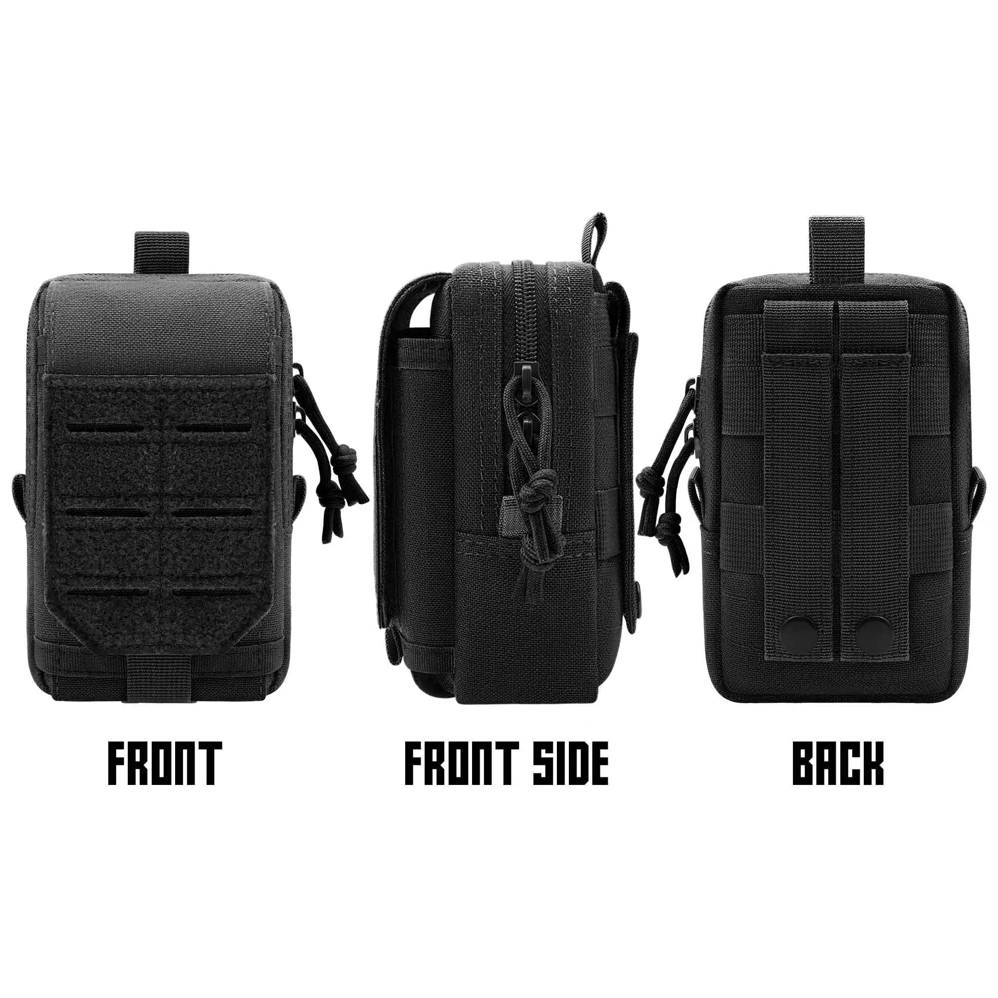 التكتيكية مول الحقيبة الخصر حقيبة EDC أداة حقيبة فائدة أداة المنظم سترة حزمة محفظة قضية الهاتف المحمول الصيد حقيبة مدمجة #4