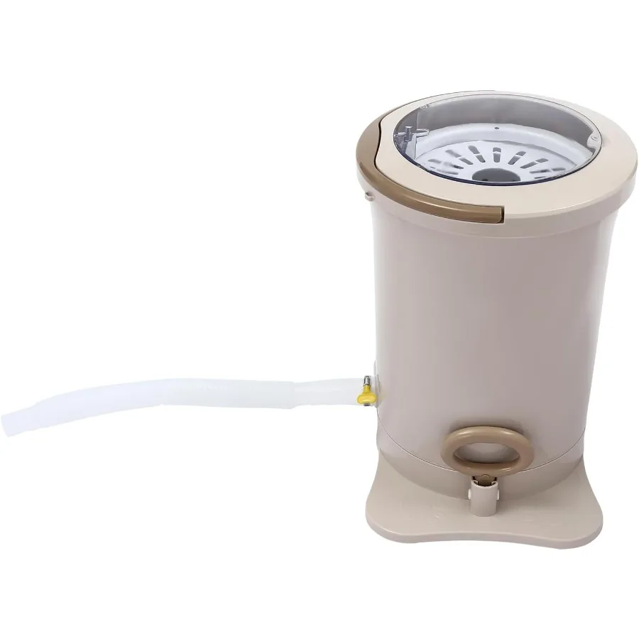 3.17Gal Portable Manual Clothes Dryer Non Electric Foot Powered Compact Mini Laundry Spin Dryer Machine for Clothes Ideal for R