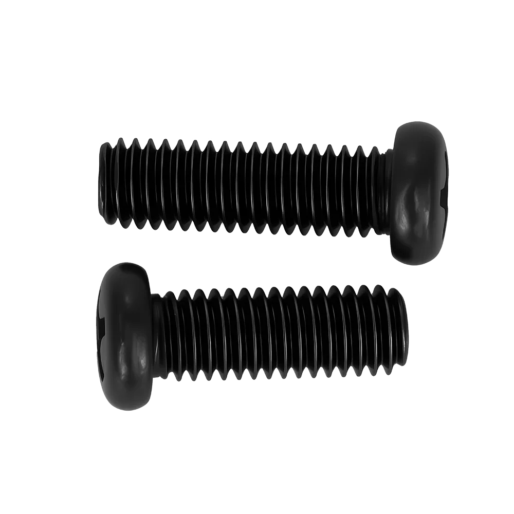 Schwarze Rundkopf-Phillips-Schrauben M1.4 M1.6 M2 M2.5 M3 M4 M5 M6 aus Kohlenstoffstahl mit Metrischem Gewinde, Kleine Kreuzschlitzschrauben, Metallbefestigungselemente – Detail 7
