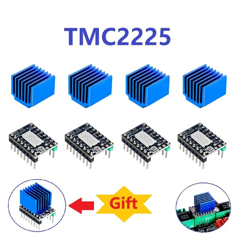 

TMC2225 Mute Drive Stepper motor control board Replacement TMC22093D printer accessories Ultra mute SGen_ L Robin E3D motherboar