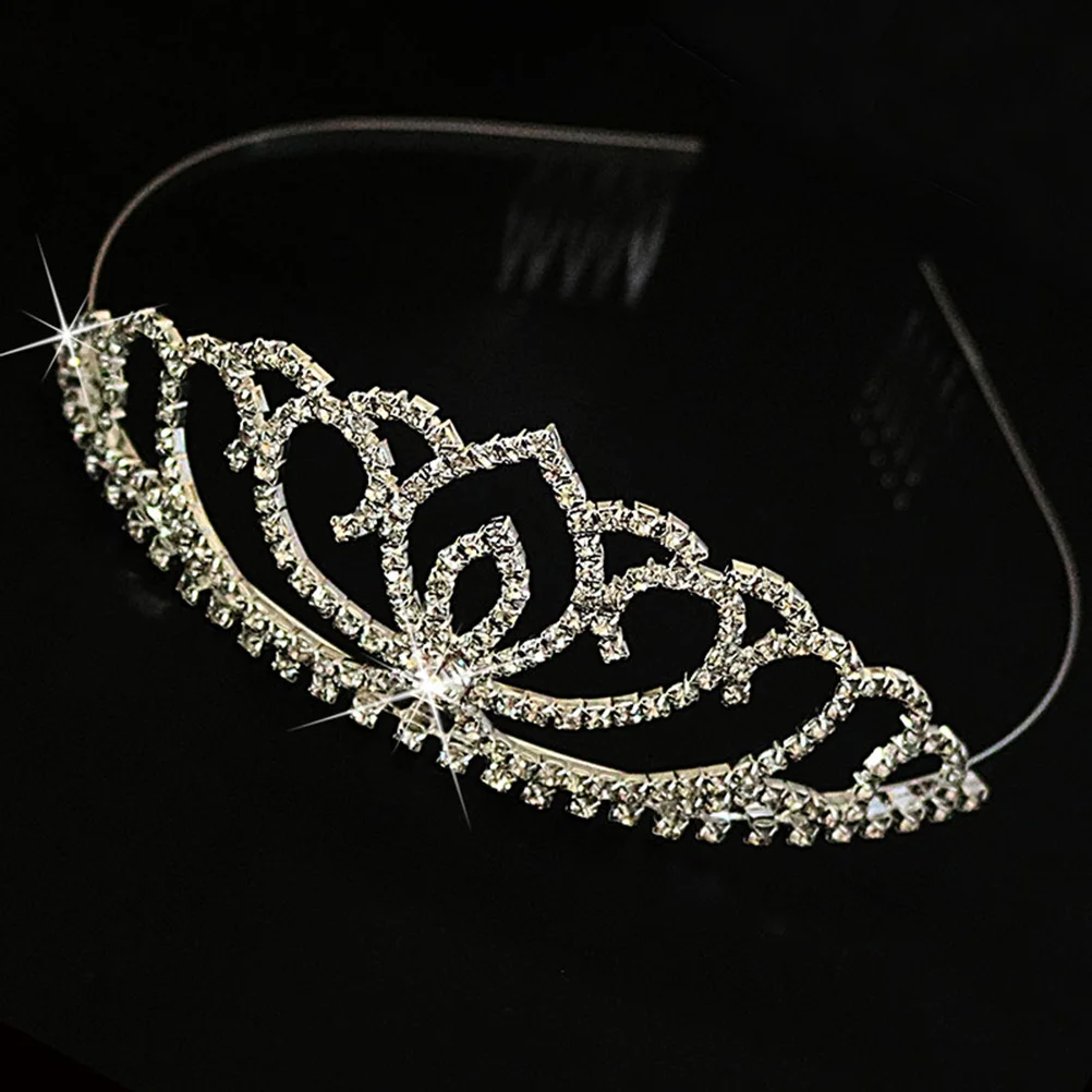 Mahkota Tiara Bertabur Kristal Berkilau untuk Wanita dan Gadis, Hiasan Rambut Pengantin untuk Pernikahan, Pesta Prom, Mahkota Pengantin