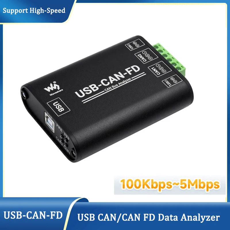 Industrial-Grade High Speed CAN FD Data Analyzer 100Kbps~5Mbps USB to CAN FD Interface Converter Communication Module